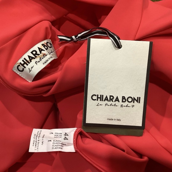 CHIARA BONI GUNDRUM RUFFLE GOWN SZ 8 / it 44 - Picture 8 of 8